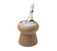 Final Touch Cork Ice Bucket for Wine and Champagne, 2.25L