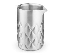 Final Touch Double-Wall Stainless Steel Yarai Mixing Pitcher, 16.9 oz | Double-wall design resists condensation, seamless one-piece inner cavity, Yarai grip pattern, drip-reducing spout, GMP129