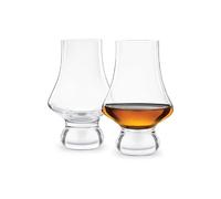 Final Touch Whiskey Tasting Glasses - Set of 2 Lead-Free Crystal Glasses - DuraShield Titanium Reinforced - Handcrafted (LFG4122)