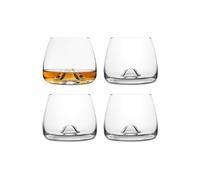 Final Touch Durashield Lead-free Crystal Whisky Glasses 300ml Set of 4 in Clear Final Touch Clear
