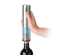 Final Touch Electric Corkscrew with Lithium-Ion Battery | Easy Cork Removal, USB Charging, LED Lights | Stainless Steel Wine Opener for Home and Parties (WO3032)