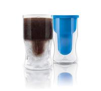 Final Touch Glacier Glass Tumbler with Silicone Ice Mould for Wall of Ice Inside