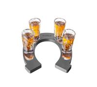 Final Touch Horseshoe Boot Shot Glass Set in Clear Final Touch Clear