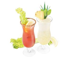 Final Touch Hurricane Cocktail Glasses, Set of 2 (GG5302)