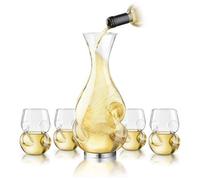 Final Touch L Grand Conundrum Aerator Decanter Set, Clear