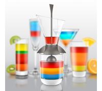Final Touch Rainbow Cocktail Layering Set Layered Cocktail Making Tool (Standard)