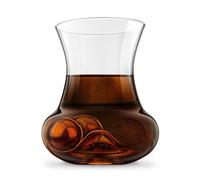 Final Touch Rum Roller Glass with 2 Stainless Steel Chilling Balls and Tongs (GR520)