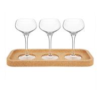 Final Touch Set of 3 Espresso Martini Flight Glasses