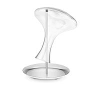 Final Touch Stainless Steel Decanter Drying Stand Silver/Clear in Silver Final Touch Silver