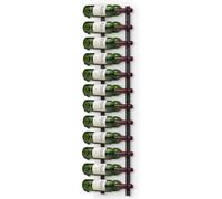 Final Touch Wall Mounted Wine Rack 24 Bottle, Black