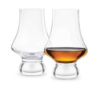 Final Touch Whiskey Tasting Glasses - Set of 2 Lead-Free Crystal Glasses - DuraShield Titanium Reinforced - Handcrafted (LFG4122)