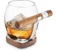 Final Touch Whisky Cigar Glass with Adaptable Cigar Holder GS130