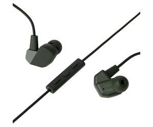 final VR2000 Gaming Earphones For Fast Reaction Gaming - First Person Shooter (FPS), One-On-One Fighting, Dancing & Music Games - In-Line Microphone and Controls - Dark Green