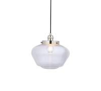'FINALE' Dimmable Stylish Indoor Decor Glass Pendant Ceiling Light Netlighting Metallic Silver One Size