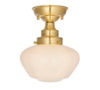 'FINALE' Dimmable Stylish Indoor Glass Semi Flush Ceiling Light Netlighting Gold One Size