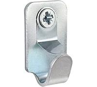 FinalFix Heavy Duty Safety Picture / Mirror Hooks with Screws and Wall Plugs - 15kg Load… (6 Pack), Silver (FF-HK)