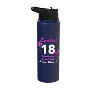Finally 18th Birthday Ich Kann Alles Ich Weiß Alles Stainless Steel Insulated Water Bottle