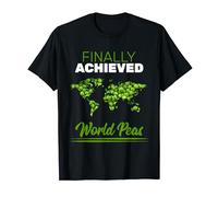 Finally Achieved World Peas Map Love Union Solidarity Unity T-Shirt