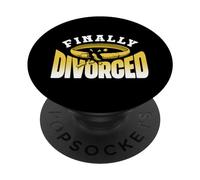 Finally Divorced Sarcastic Separate Ex Divorce PopSockets Adhesive PopGrip