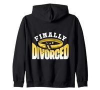 Finally Divorced Sarcastic Separate Ex Divorce Zip Hoodie