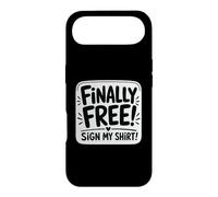 Finally Free Sign My Autograph Case for iPhone Air