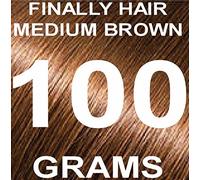 Finally Hair Building Fiber Refill 100 Grams Hair Loss Concealer by Finally Hair (Medium Brown)