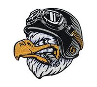 Finally Home Biker Eagle Iron-On Patch for Leather Vests | Motorcycle Cowl Patches, America USA Vest Iron on Patches, Embroidery Patch, Ironable Patch, Badges Finally Home