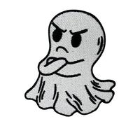 Finally Home Iron-On Patch - Angry Ghost | Halloween Patches, Little Ghost Iron-On Patch, White Ghost Iron-on, Cute Vampire Patch