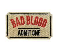 Finally Home Iron-On Patch Bad Blood Ticket Punk Patches, Film Iron-On Small Patches, Funny Gothic Patches
