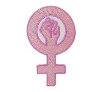 Finally Home - Iron-on Patch - Feminism Sign | Feminist Embroidery Patch, Girl Power Badge, Mittel Size, Polyester Material, 1 Piece