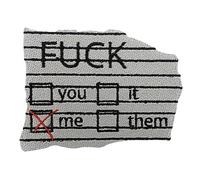 Finally Home Iron-On Patch - Me | Sayings Patches, Funny Iron-On Patches, White Patches, German Army Patch