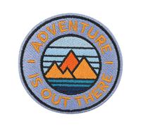 Finally Home Patch with Hook-and-Loop Closure - Adventure is Out There | Outdoor Patches, Hiking Patches, Backpack Patches, Hiker Badge, Mountains Patch