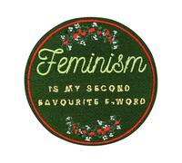 Finally Home Patch with Hook-and-Loop Closure - Feminism is My Second Favourite F-Word | Feminism Patches, Patches, Flower Patches
