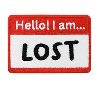 Finally Home Patch with Hook-and-Loop Closure - Hello! I am ... Lost | Funny Patches, Army Patches, Meme Badge, Saying Patch