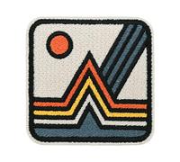 Finally Home Patch with Hook-and-Loop Closure - Retro Mountain | Outdoor Patches, Hiking Patches, Backpack Patches, Hiker Badge, Mountains Patch