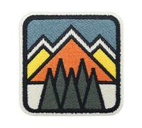 Finally Home Patch with Hook-and-Loop Closure - Retro Mountains | Outdoor Patches, Hiking Patches, Backpack Patches, Mountain Badge, Natural Patch