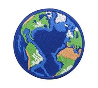 Finally Home Patch with Hook-and-Loop Closure - World Globe | Planet Earth Patches, World Patches, Outdoor Patches, NASA Badge, Patch Round