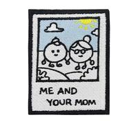 Finally Home Patch with Hook-and-Loop - Me and Your Mom | Patch Funny, Retro Patches, Your Mother Patch, Funny Badge, Old School Saying Badge, Vintage Patches