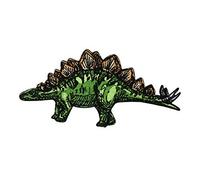Finally Home Stegosaurus Dino Iron-On Patch - Dinosaur Patch | For little dinosaur fans & boys - T-Rex, Dragon & Prehistoric design, also as knee patches for trousers