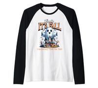 Finally, It's Fall I Waited All Year for This Ghost House Raglan Baseball Tee