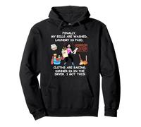 Finally My Bills Are Paid Laundry Is Done Mom Life Pullover Hoodie