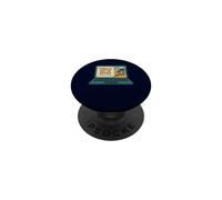 Finally Out of Office Permanently Retired Beach Sunset Humor PopSockets Adhesive PopGrip
