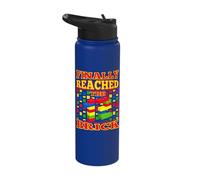 Finally Reached 12th Birthday Master Builder 12 Years Old Stainless Steel Insulated Water Bottle