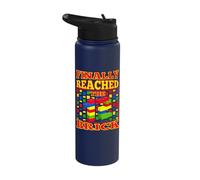 Finally Reached 12th Birthday Master Builder 12 Years Old Stainless Steel Insulated Water Bottle