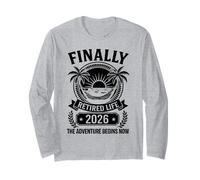 Finally Retired Life 2026 The Adventure Begins Now Hammock Long Sleeve T-Shirt