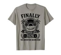 Finally Retired Life 2026 The Adventure Begins Now Hammock T-Shirt