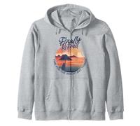 Finally Retired Time for the Importand Thing Beach - Vintage Zip Hoodie