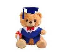Finally the Pluh Bear | Bachelor | Graduation Gift | Sweet Soft Toy with Hat and Robe as a Keepsake for Graduation 2025, Decoration for School, Kindergarten, Boys and Girls