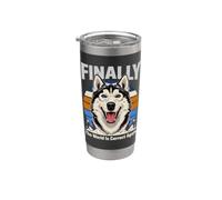 Finally The World is Correct Again Husky Dog Stainless Steel Insulated Tumbler