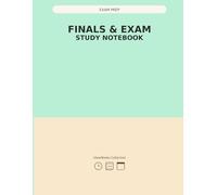 Finals & Exam Study Notebook: Study Planner for College & High School Students | Track Lectures, Deadlines and Review Sessions